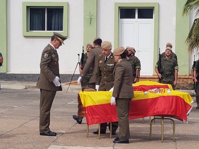 Funeral por los dos soldados fallecidos en Fuerteventura