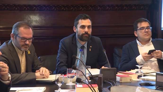 Roger Torrent presideix la Junta de portaveu