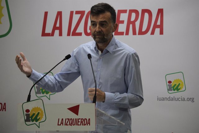 El líder andaluz de IU, Antonio Maíllo, ante la Coordinadora Andaluza