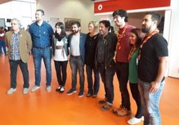 El conseller C.El Homrani en el primer Congrés de Caps del escoltismo catalán