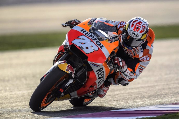 Dani Pedrosa entrena en Catar