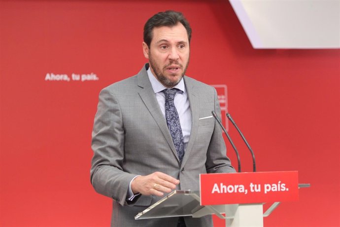 Rueda de prensa de Óscar Puente tras la Permanente del PSOE