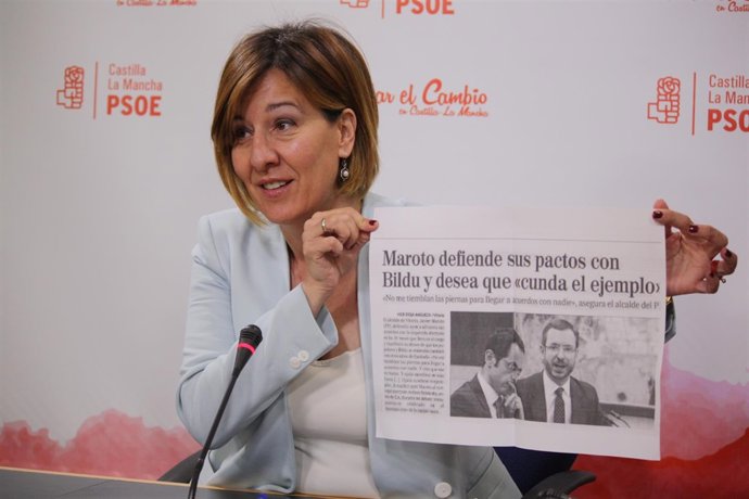 Blanca Fernández en rueda de prensa