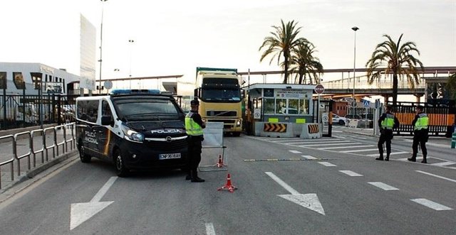 Foto de archivo de un control policial