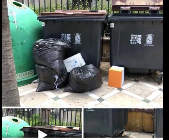 Vertidos depositados fuera de los contendores