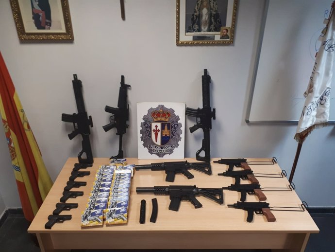 Armas intervenidas en Aranjuez