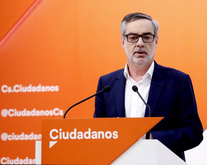 Rueda de prensa del secretario general de Ciudadanos, José Manuel Villegas