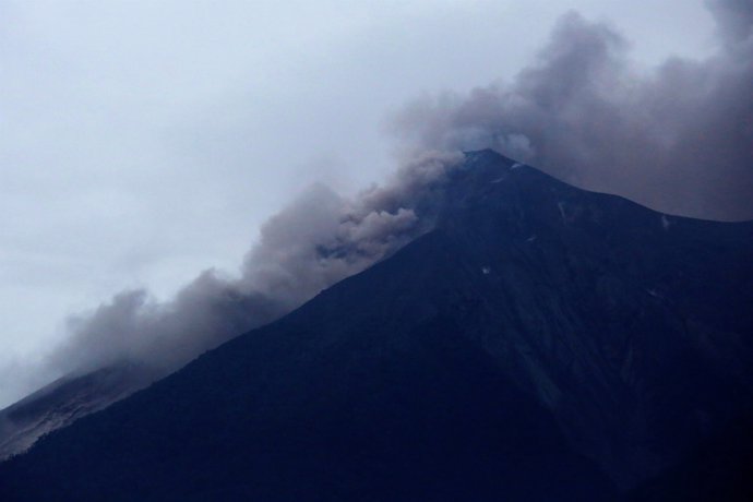 Erupción del Volcán del Fuego en Guatemala