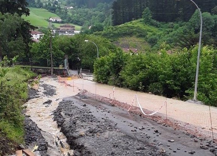 Inundaciones en la Antzuola-Bergara
