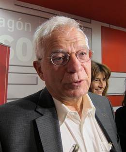 Josep Borrell ha assistit a un acte de Carmen Dueso aquesta tarda a Saragossa