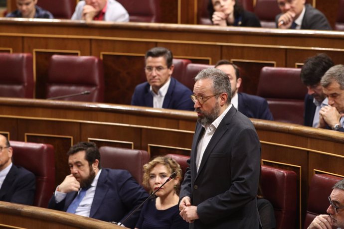Juan Carlos Girauta en la sesión de control al Gobierno en el Congreso