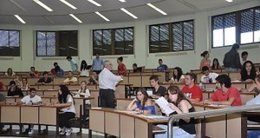 Alumnos en la Universidad de Extremadura