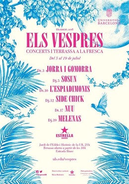 Cartell del cicle de concerts 'Els vespres'