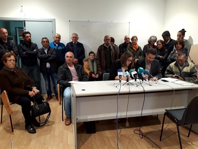 Rueda de prensa de la plataforma de afectados por la explosión en Paramos