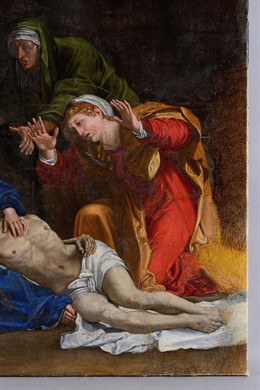 La Piedad, obra restaurada presentada este martes. 