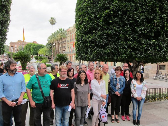 Rueda de prensa de las Marchas de la Dignidad de la Región Murciana