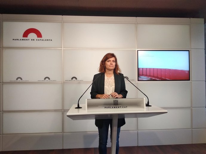 La portavoz de CatECP en el Parlament, Elisenda Alamany