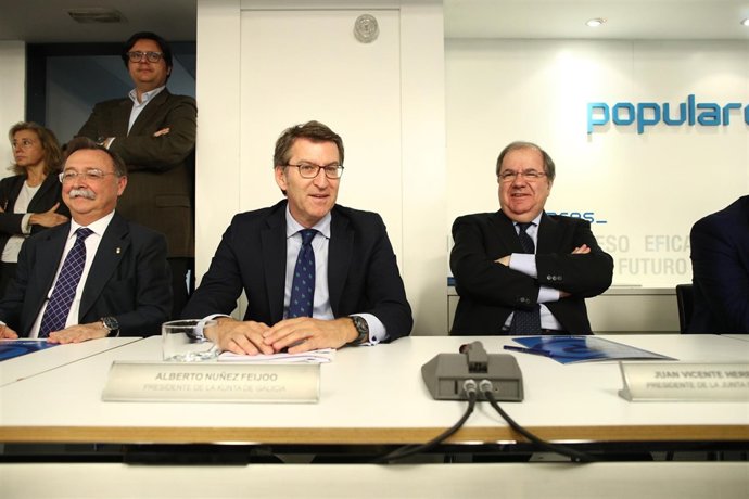 Alberto Núñez Feijoo en la reunión del Comité Ejecutivo Nacional del PP