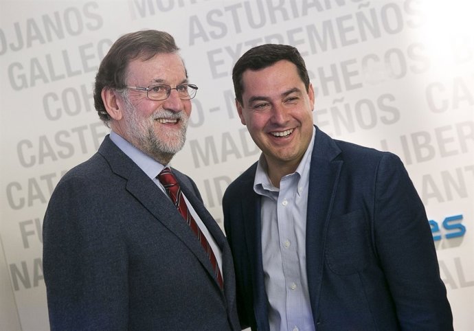 Mariano Rajoy y Juanma Moreno