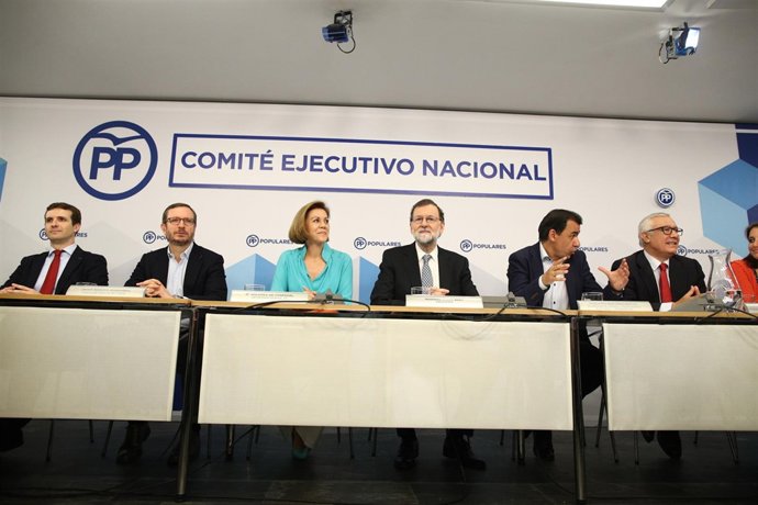 Rajoy preside la reunión del Comité Ejecutivo Nacional del PP