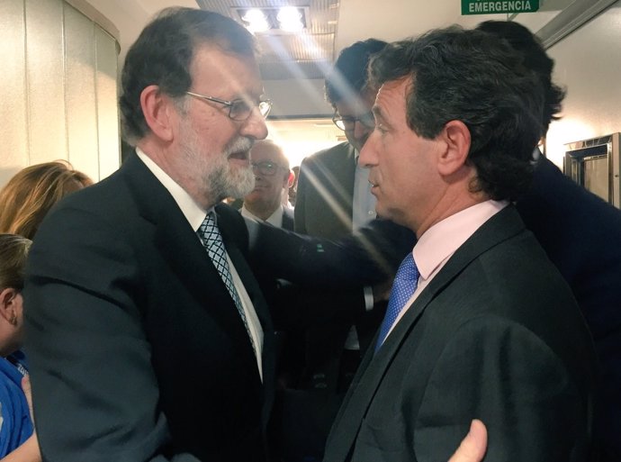 Biel Company y Mariano Rajoy