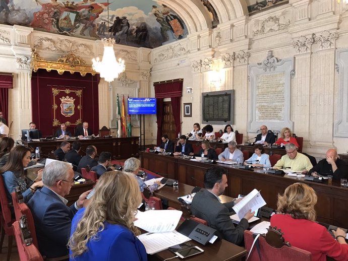 Pleno del Ayuntamiento de Málaga. Mayo. 