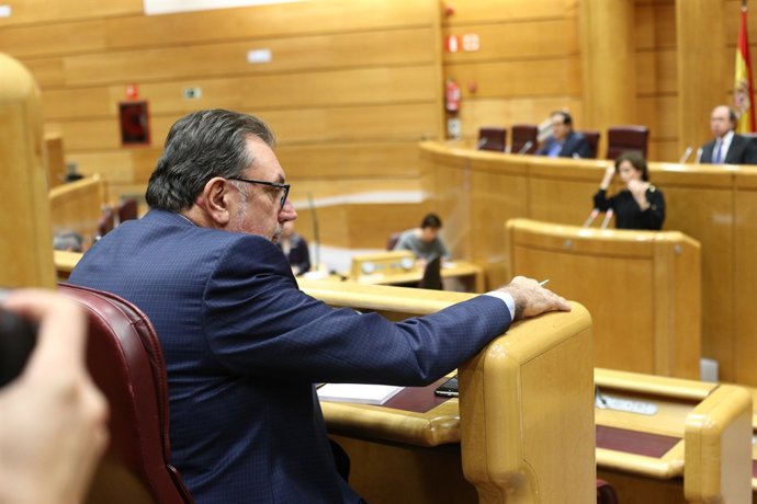 Josep Lluís Cleries i Santamaría en la Comissió de l'article 155 del Senat