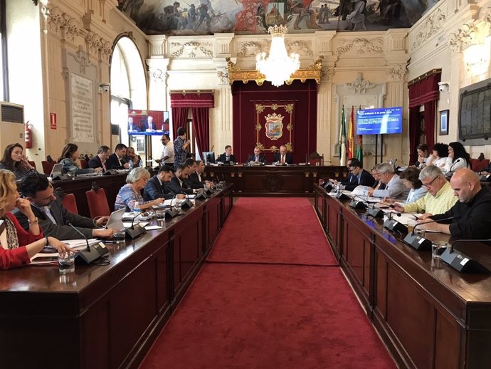 Pleno del Ayuntamiento de Málaga del mes de mayo 