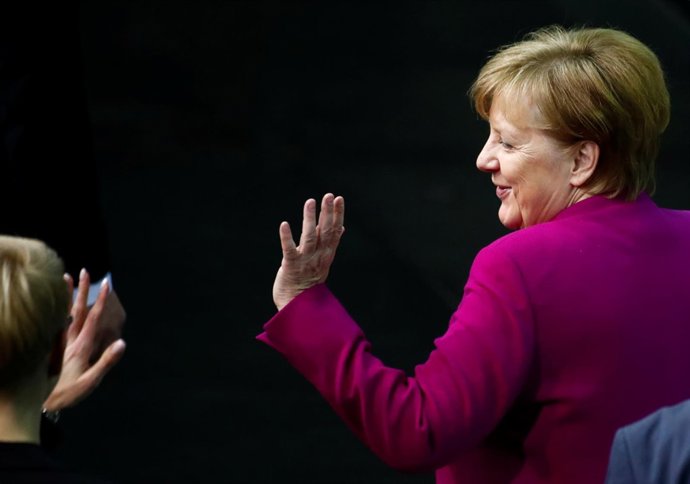 Foto de archivo de Angela Merkel