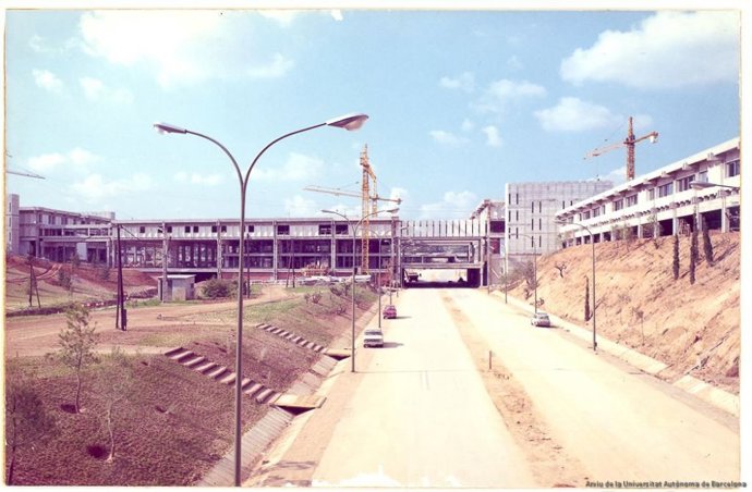 Obras en la UAB en el periodo 1959-1961