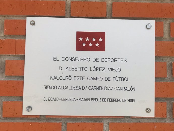 Placa retirada a López Viejo tras sentencia en Gürtel