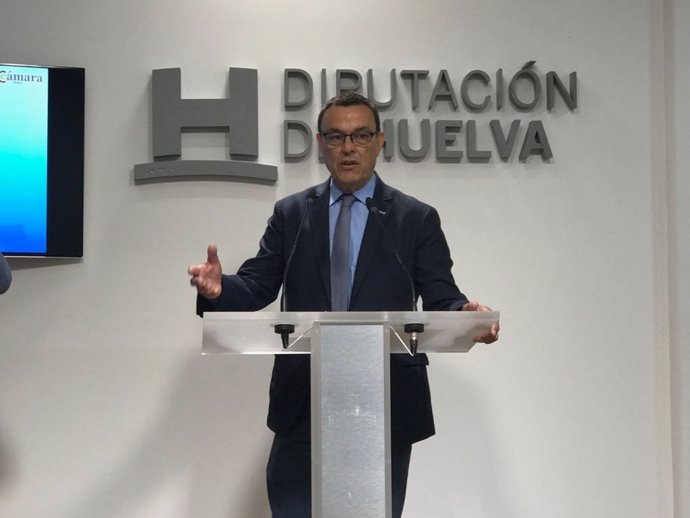 El presidente de la Diputación de Huelva, Ignacio Caraballo. 