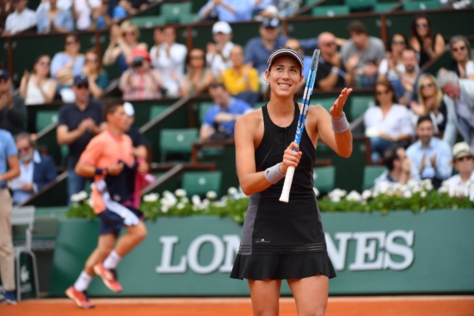 Garbiñe Muguruza en Roland Garros