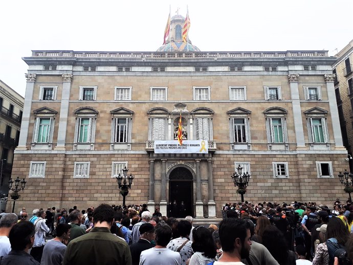 Palau de la Generalitat el día de la toma de posesión del Govern de Quim Torra