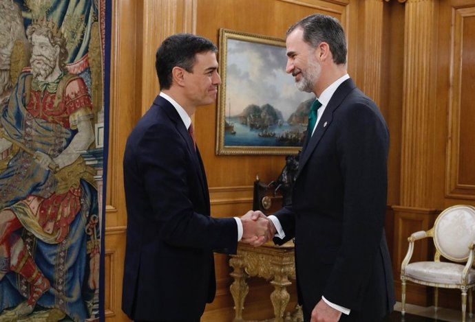 Pedro Sánchez promet davant el Rei el seu càrrec com a President de l'Estat 