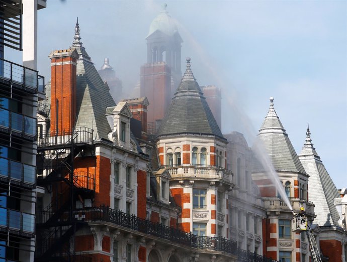 Incendio en el Hotel Mandarín Oriental de Londres