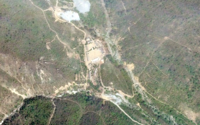 Instalación nuclear de Punggye Ri en Corea del Norte