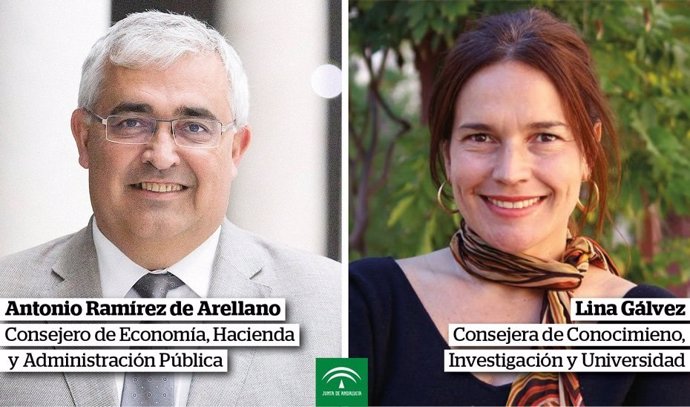 Los consejeros Antonio Ramírez de Arellano y Lina Gálvez