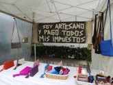 Protesta de los artesanos de PIMEM contra la venta