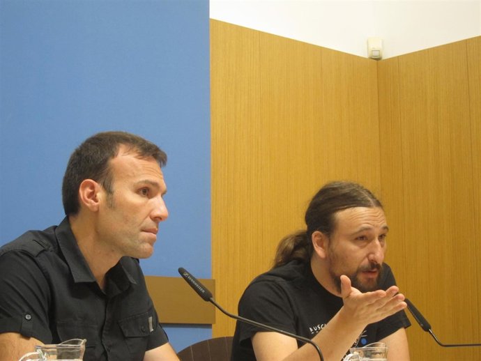 Pablo Muñoz y Pablo Híjar, hoy en rueda de prensa en el Ayuntamiento