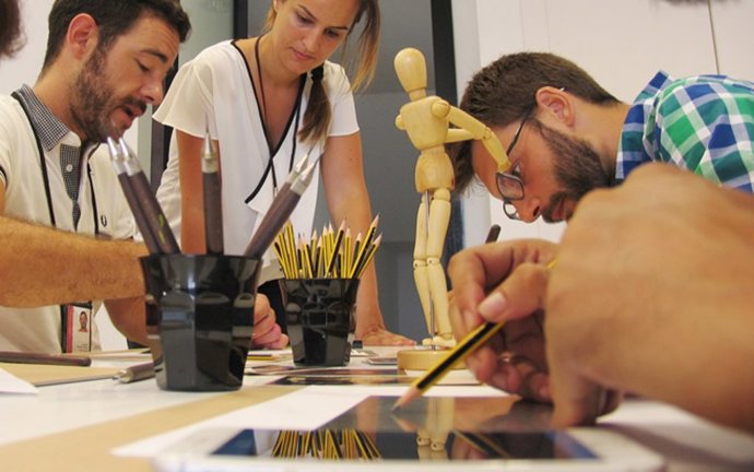 Taller de serigrafía para adultos en el Museo Picasso Málaga MPM arte cultura 