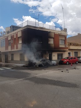 Incendio de un vehículo 