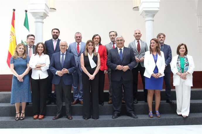 El Gobierno andaluz, tras la toma de posesión de los nuevos consejeros