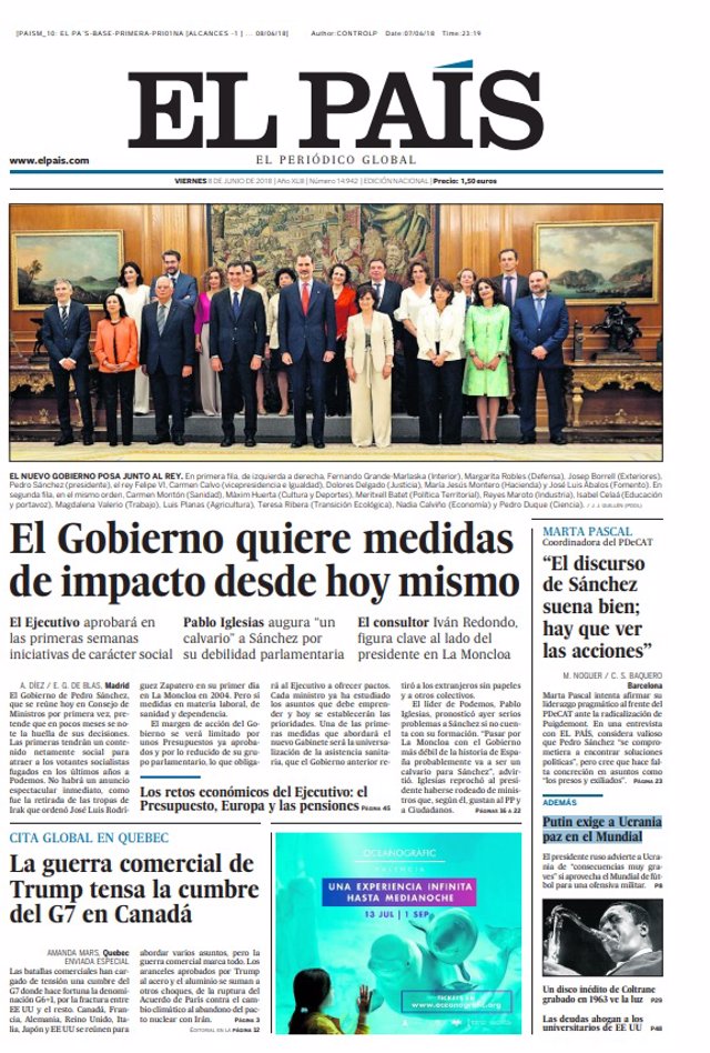 Portada El País