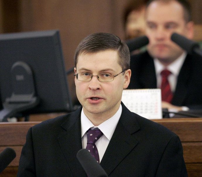 Valdis Dombrovskis exprimer ministro de Letonia