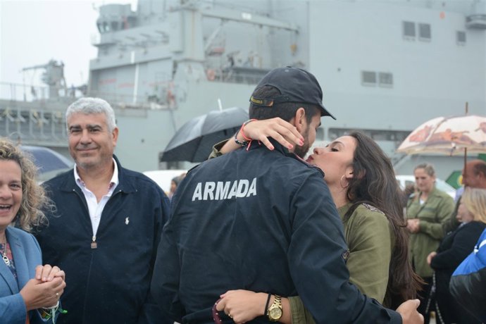 Llegada de la fragata 'Victoria' a Rota