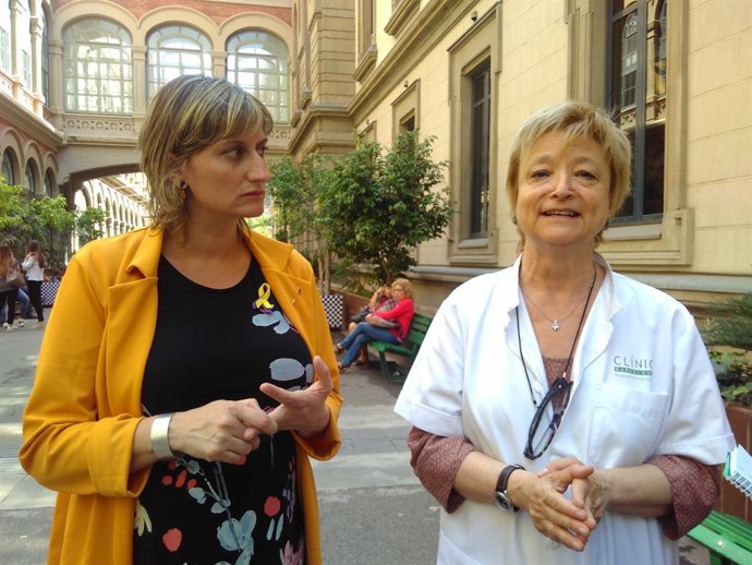 La consellera Alba Vergés i la psiquiatra Lluïsa García-Esteve