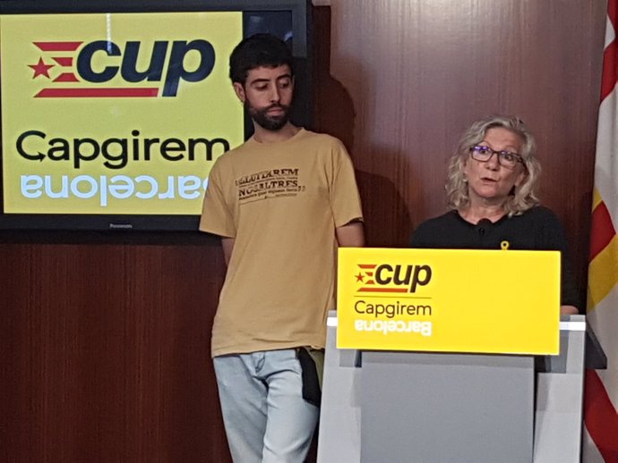 Maria José Lecha y Manel Zamorano (CUP Capgirem Barcelona)