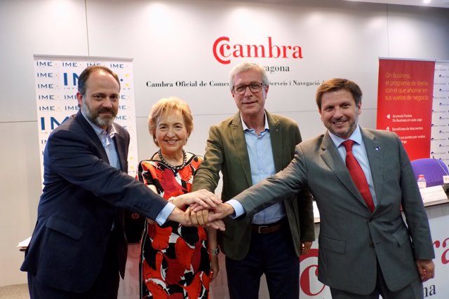 D'izq a drc José Terrers, Laura Roigé, Josep Fèlix Ballesteros i Josep Andreu.