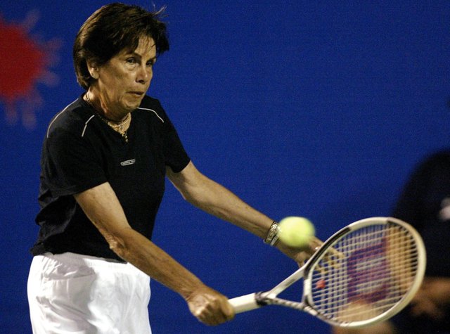 Former Brazilian great Maria Esther Bueno winner of 19 Grand Slam